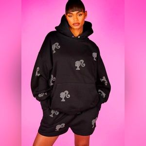 BARBIE ALL OVER RHINESTONE HOODY NWT